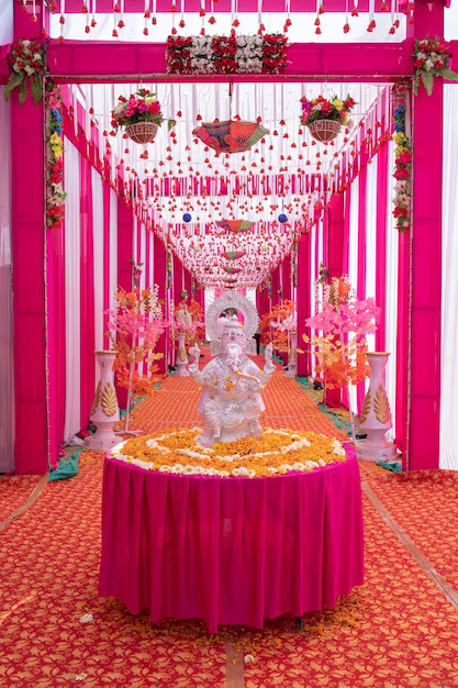 Entrance of Patliputra Exotica form gate to Wedding hall in Patna